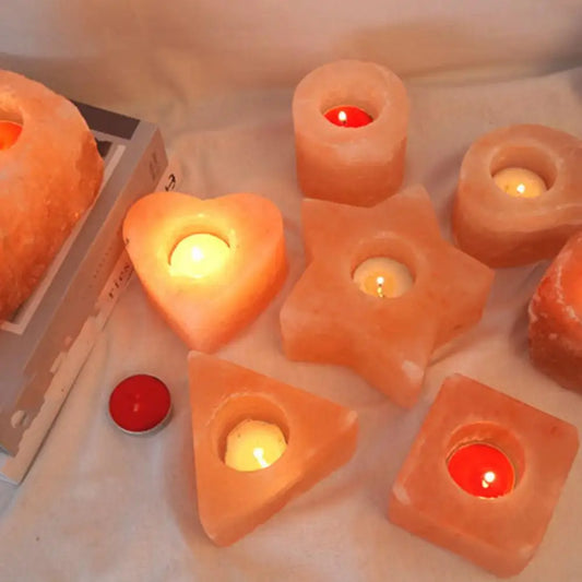 Natural Crystal Candle Holders